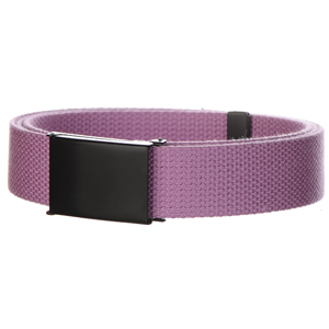 Web belt lilac - black clamshell buckle